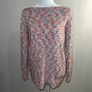 LOFT super comfy and cute multi color long sleeve sweater size M excellent cond.
